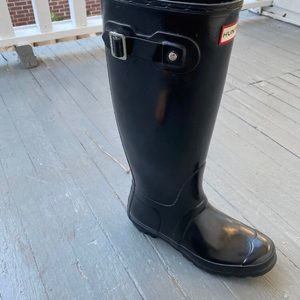 Hunter Boots Tall Glossy Black